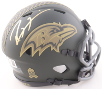 Ray Lewis Signed Ravens Salute to Service Alternate Speed Mini Helmet (Beckett) at PristineAuction.com