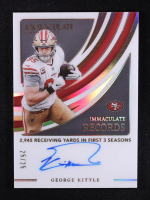 George Kittle 2022 Immaculate Collection Immaculate Records Autograph #GKI #25/25 at PristineAuction.com