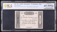 (1810's) Ohio, Draper Fairman & Co. 25 Cent Currency Note - Wolka 2875-10 (PCGS Gem Unc 65 PPQ) at PristineAuction.com