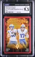 Cooper Kupp / Puka Nacua 2024 Panini Phoenix Treasured Tandems Red #TT-LAC #18/99 (CGC 9.5) at PristineAuction.com