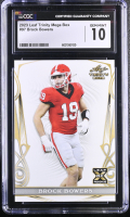 Brock Bowers 2023 Leaf Trinity Mega Box XRC #97 RC (CGC 10) at PristineAuction.com