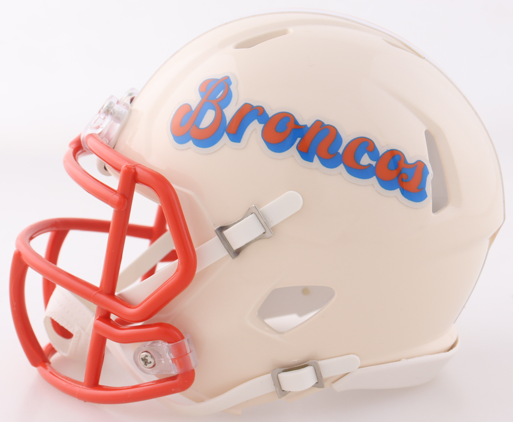 John Elway Signed Broncos Retro Alternate Speed Mini Helmet (Beckett) at PristineAuction.com John Elway Signed Broncos Retro Alternate Speed Mini Helmet (Beckett) at PristineAuction.com