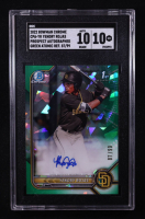 Yendry Rojas 2022 Bowman Chrome Prospect Autographs Green Atomic Refractors #CPAYR #87/99 RC (SGC 10 | Auto 10) at PristineAuction.com