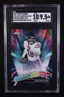 Caleb Williams 2024 Topps Chrome Future Stars Autographs Aqua Refractors #FSACW #041/199 RC (SGC 9.5 | Autograph Grade 10) at PristineAuction.com