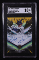 Mason Auer 2023 Bowman Inception Autographs Gold Foil #BPAMAR #48/50 RC (SGC 10) at PristineAuction.com