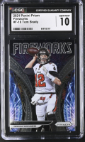 Tom Brady 2021 Panini Prizm Fireworks #F-16 (CGC 10) at PristineAuction.com