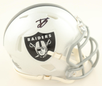 Ashton Jeanty Signed Raiders Speed Mini Helmet (Fanatics) at PristineAuction.com