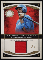 Vladimir Guerrero 2003 Fleer Patchworks National Patchtime Trim Game-Worn #VG #136/200 at PristineAuction.com