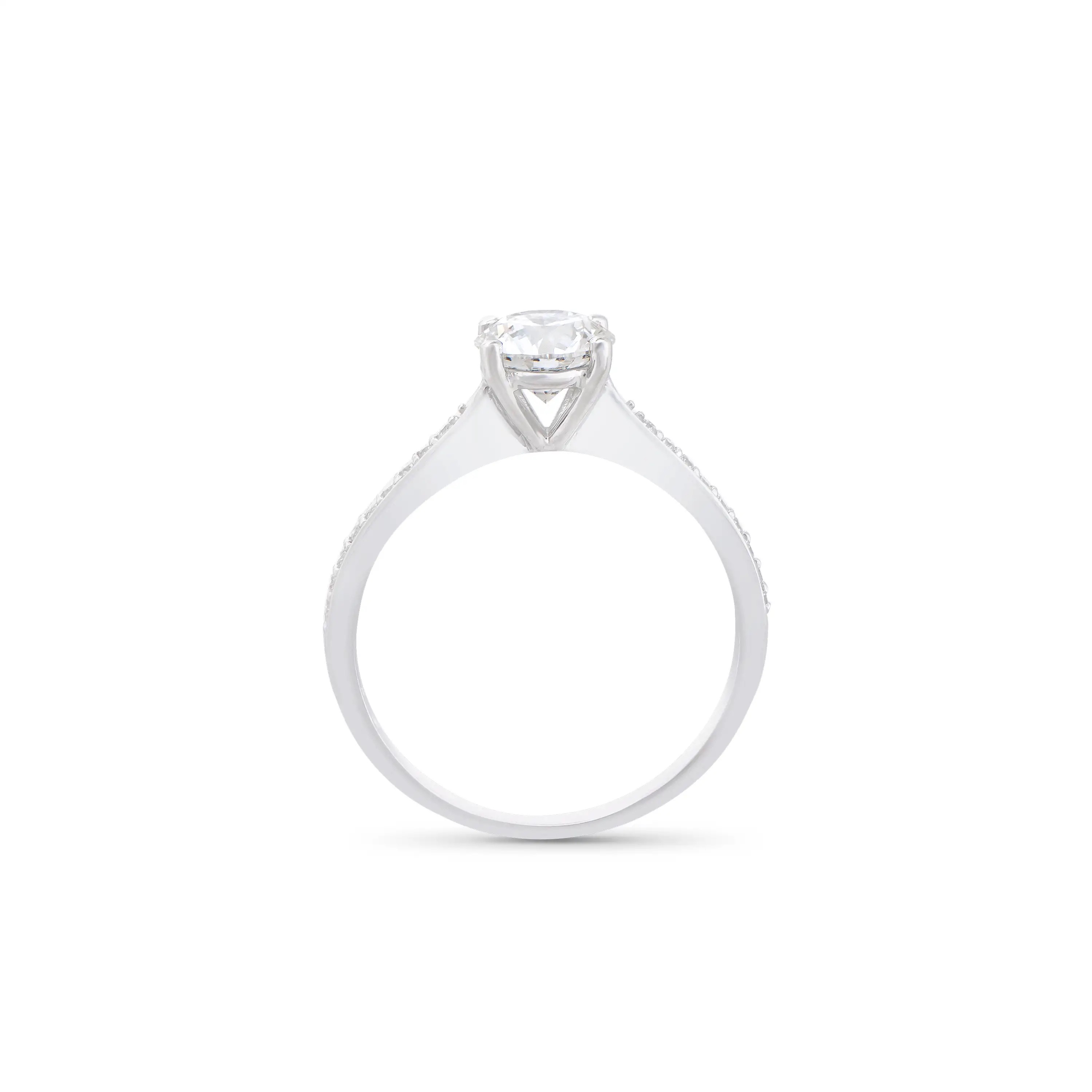 Brand New! 1.12 Carats Lab-Grown Diamonds Round Ring E-F, VVS2 Ideal Cut | Estimated Retail Value: $5,595 (IGI) at PristineAuction.com Brand New! 1.12 Carats Lab-Grown Diamonds Round Ring E-F, VVS2 Ideal Cut | Estimated Retail Value: $5,595 (IGI) at PristineAuction.com