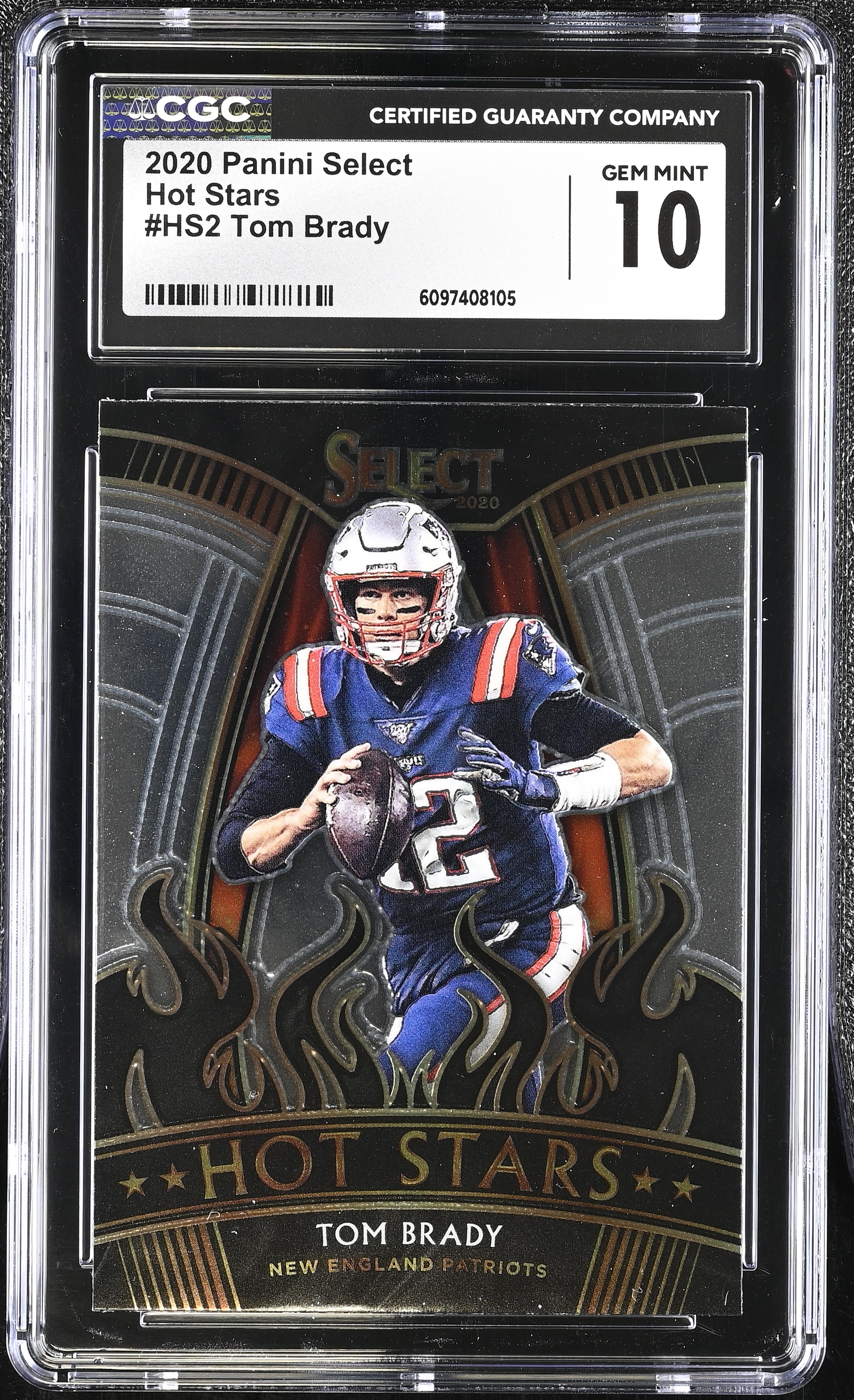 Tom Brady 2020 Panini Select Hot Stars #HS2 (CGC 10) at PristineAuction.com Tom Brady 2020 Panini Select Hot Stars #HS2 (CGC 10) at PristineAuction.com