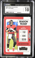 Tom Brady 2021 Panini Contenders Season Ticket #91 (CGC 10) at PristineAuction.com