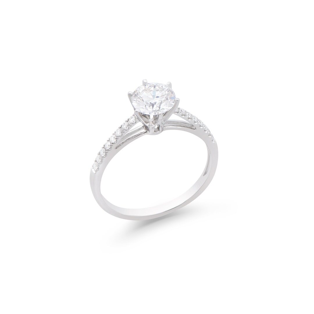 Brand New! 1.13 Carats Lab-Grown Diamonds Round Ring E-F, VVS2 Ideal Cut | Estimated Retail Value: $5,695 (IGI) at PristineAuction.com Brand New! 1.13 Carats Lab-Grown Diamonds Round Ring E-F, VVS2 Ideal Cut | Estimated Retail Value: $5,695 (IGI) at PristineAuction.com