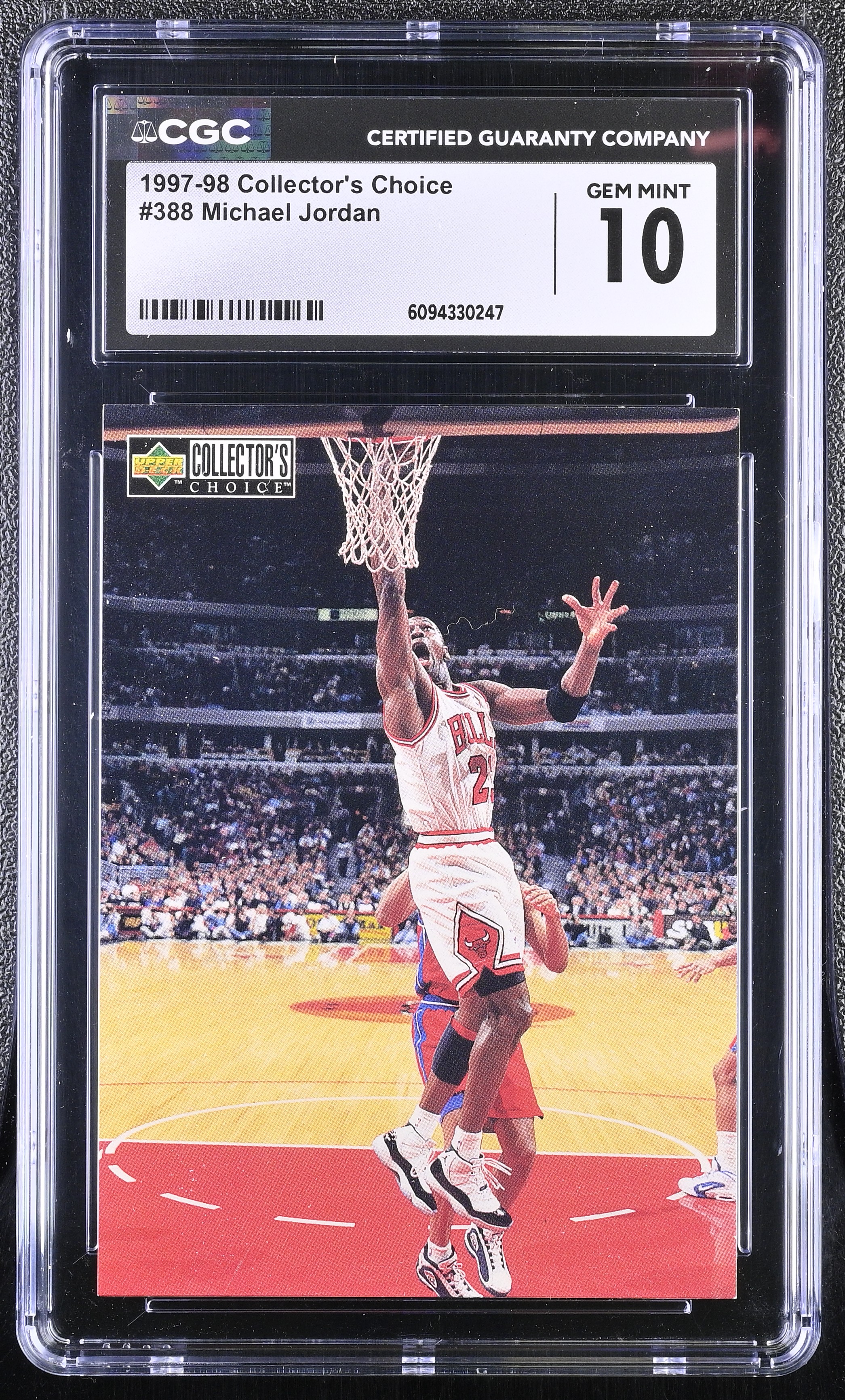 Michael Jordan 1997-98 Upper Deck Collector's Choice Michael's Magic #388 (CGC 10) at PristineAuction.com Michael Jordan 1997-98 Upper Deck Collector's Choice Michael's Magic #388 (CGC 10) at PristineAuction.com