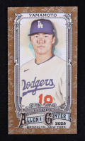 Yoshinobu Yamamoto 2025 Topps Allen and Ginter Mini Gold Border #138 at PristineAuction.com