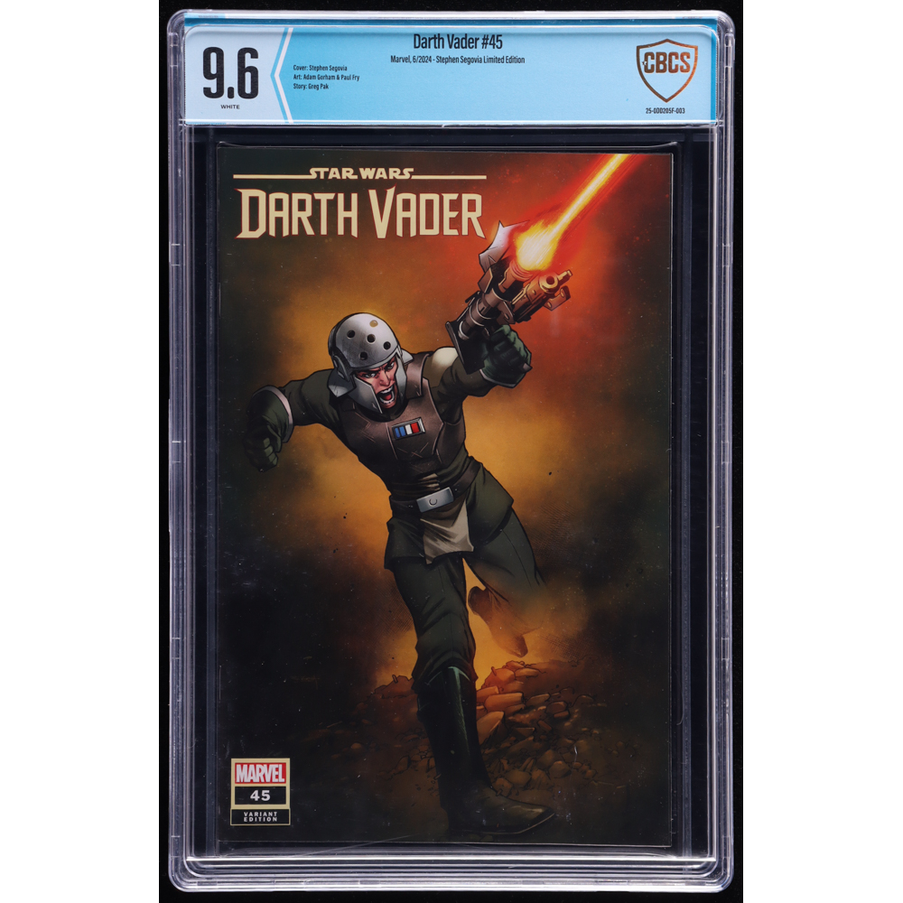 2024 "Star Wars: Darth Vader" Issue #45 Marvel Comic Book (CBCS 9.6) at PristineAuction.com