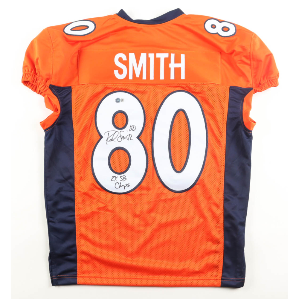 Rod Smith Signed Jersey Inscribed "2x SB Champs" (Beckett) at PristineAuction.com