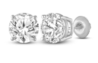 Brand New! 0.99 Carats Lab-Grown Diamonds Stud Earrings E-F, VVS2 Ideal Cut | Estimated Retail Value: $5,460 (IGI) at PristineAuction.com