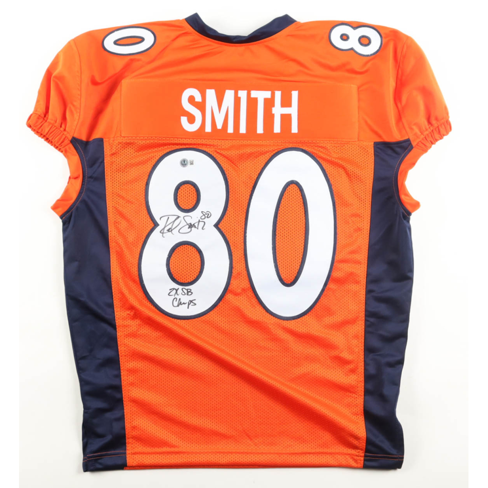 Rod Smith Signed Jersey Inscribed "2x SB Champs" (Beckett) at PristineAuction.com