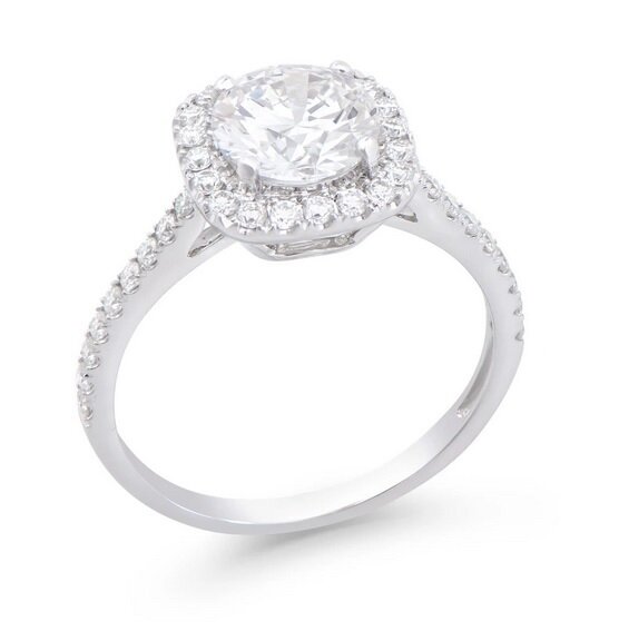 Brand New! 1.30 Carats Lab-Grown Diamonds Halo Ring E-F, VVS2 Ideal Cut | Estimated Retail Value: $5,765 (IGI) at PristineAuction.com Brand New! 1.30 Carats Lab-Grown Diamonds Halo Ring E-F, VVS2 Ideal Cut | Estimated Retail Value: $5,765 (IGI) at PristineAuction.com