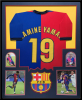 Lamine Yamal Custom Framed Jersey Display at PristineAuction.com