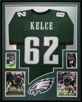 Jason Kelce Custom Framed Jersey Display at PristineAuction.com