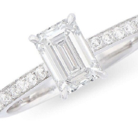 Brand New! 1.16 Carats Lab-Grown Diamonds Emerald Shape Ring E-F, VVS2 Ideal Cut | Estimated Retail Value: $5,650 (IGI) at PristineAuction.com