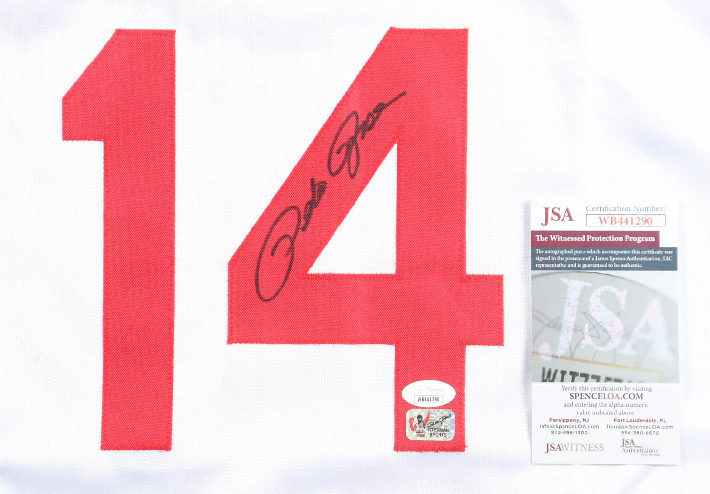 Pete Rose Signed Jersey (Rose & JSA) at PristineAuction.com Pete Rose Signed Jersey (Rose & JSA) at PristineAuction.com