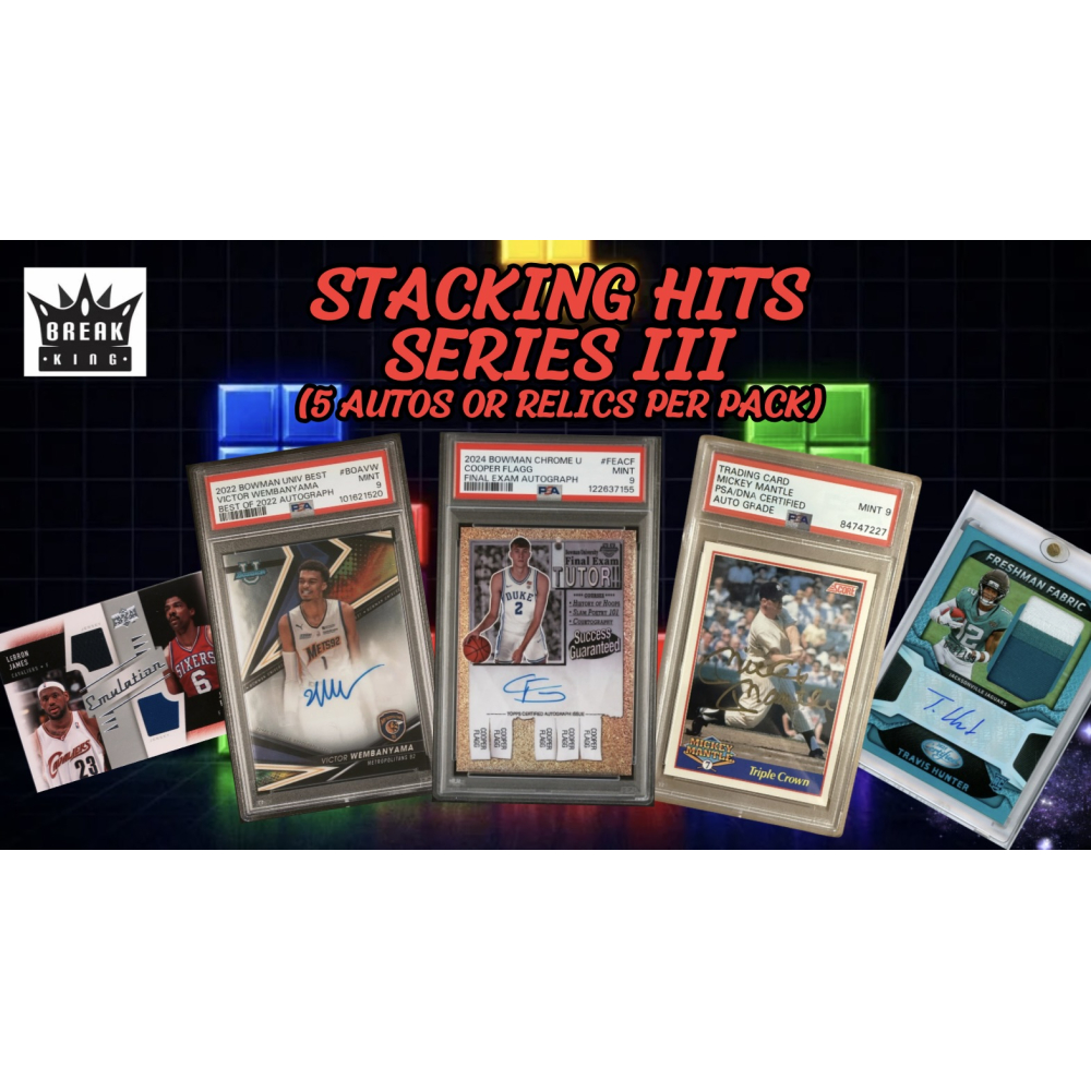 Break King: Stacking Hits Series III Mystery Box at PristineAuction.com