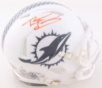 Tua Tagovailoa Signed Dolphins Salute to Service Alternate Speed Mini Helmet (Fanatics) at PristineAuction.com