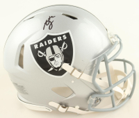 Ashton Jeanty Signed Raiders Full-Size Authentic On-Field Speed Helmet (Fanatics) at PristineAuction.com