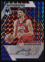 Alperen Sengun 2023-24 Panini Mosaic Showtime Signatures Mosaic Blue #5 #34/49 at PristineAuction.com