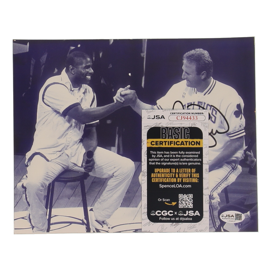 Larry Bird Signed Celtics 8x10 Photo (JSA) at PristineAuction.com Larry Bird Signed Celtics 8x10 Photo (JSA) at PristineAuction.com