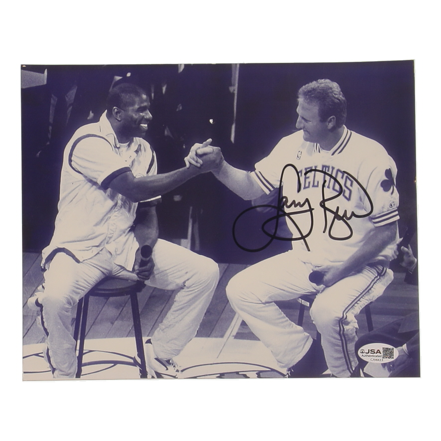 Larry Bird Signed Celtics 8x10 Photo (JSA) at PristineAuction.com Larry Bird Signed Celtics 8x10 Photo (JSA) at PristineAuction.com