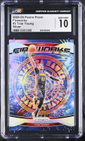 Trae Young 2024-25 Panini Prizm Fireworks Silver #3 (CGC 10) at PristineAuction.com
