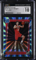 Alperen Sengun 2021-22 Panini Donruss Teal Laser Rated Rookie #219 RC (CGC 10) at PristineAuction.com