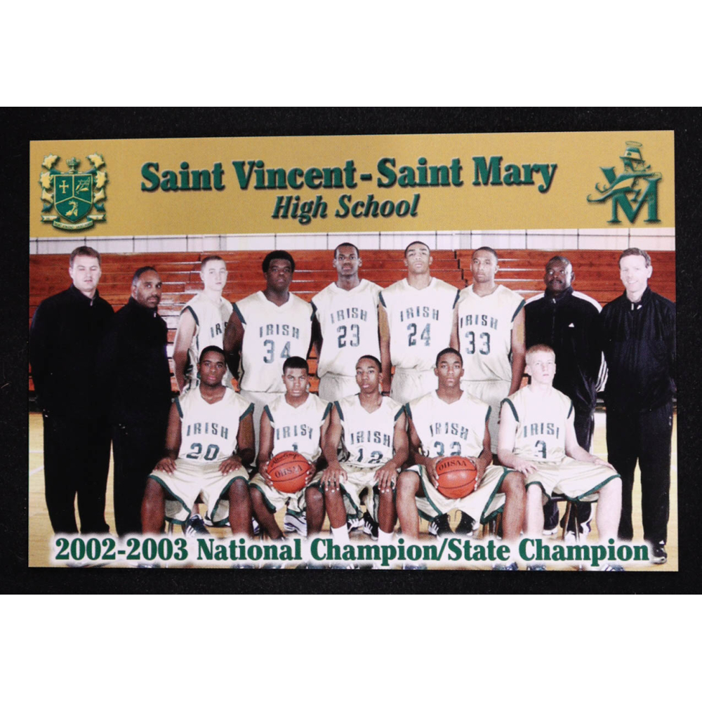 2002-03 Saint Vincent-Saint Mary High School #5 Team Photo Card at PristineAuction.com
