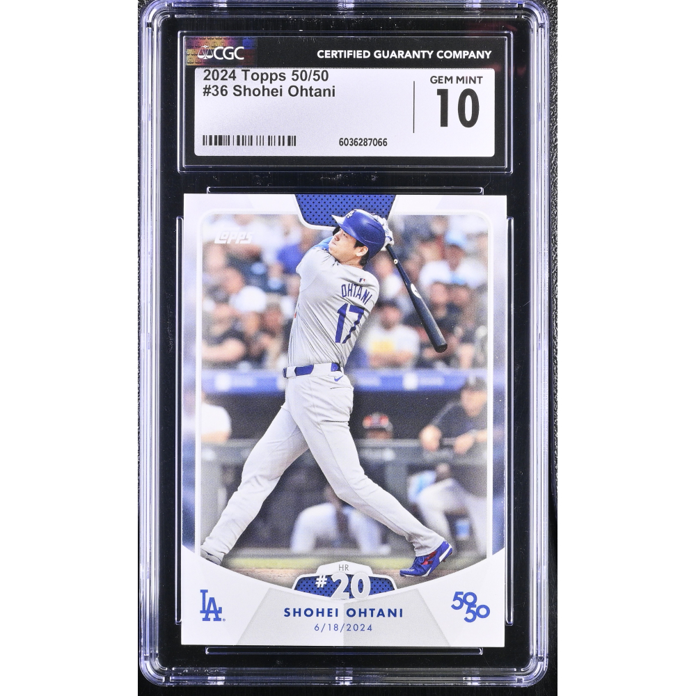 Shohei Ohtani 2024 Topps 50/50 #36 (CGC 10) at PristineAuction.com
