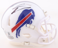 Stefon Diggs Signed Bills Speed Mini Helmet (Beckett) at PristineAuction.com