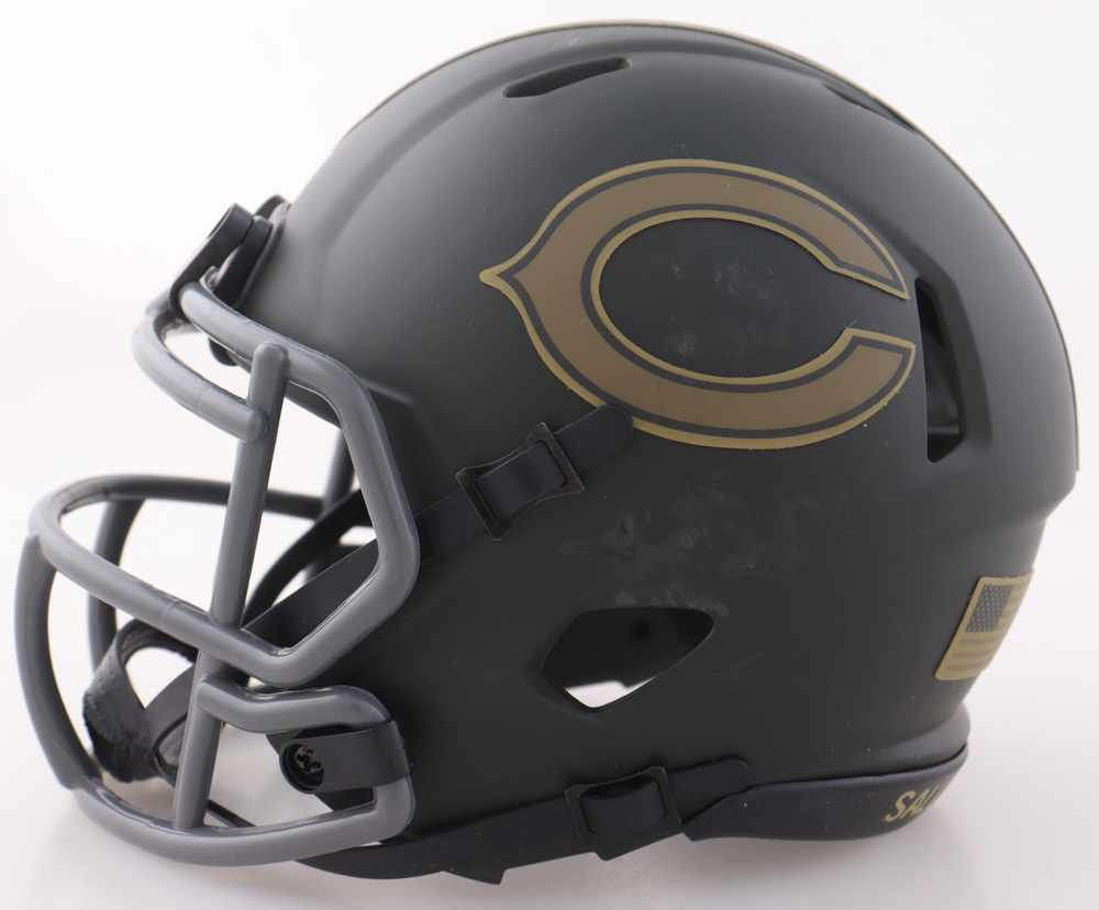 Colston Loveland Signed Bears Salute to Service Alternate Speed Mini Helmet (Beckett) at PristineAuction.com Colston Loveland Signed Bears Salute to Service Alternate Speed Mini Helmet (Beckett) at PristineAuction.com