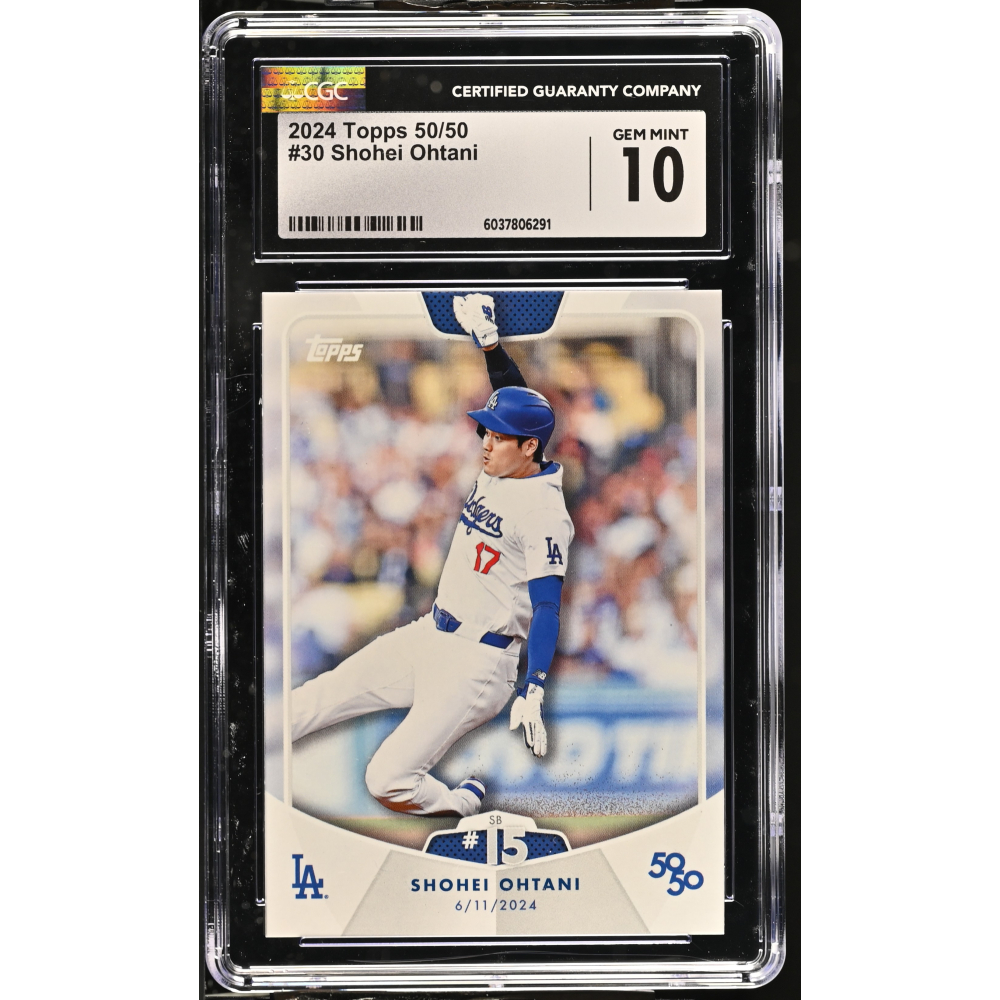 Shohei Ohtani 2024 Topps 50/50 #30 (CGC 10) at PristineAuction.com