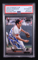 Brooks Robinson Signed 2022 Stadium Club Black Foil #156 (PSA | Autograph Graded 10) at PristineAuction.com
