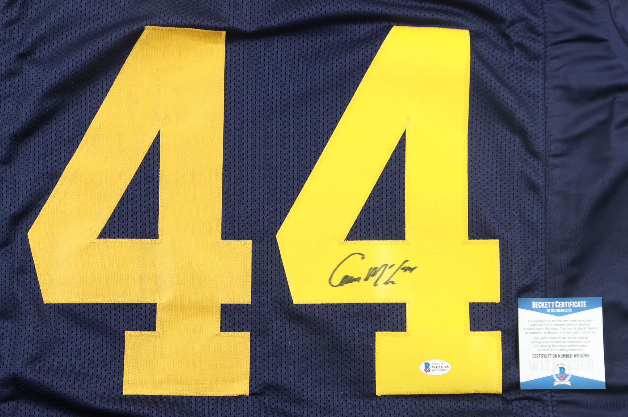 Cameron McGrone Signed Jersey (Beckett) at PristineAuction.com Cameron McGrone Signed Jersey (Beckett) at PristineAuction.com