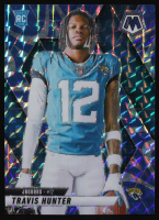 Travis Hunter 2025 Panini Mosaic Mosaic Reactive Blue VAR #279 RC at PristineAuction.com