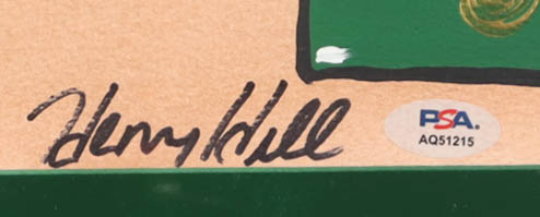 Henry Hill Signed and Hand Painted Oil Painting "As Far Back As I Can Remember..." Custom Framed Display (PSA) at PristineAuction.com Henry Hill Signed and Hand Painted Oil Painting "As Far Back As I Can Remember..." Custom Framed Display (PSA) at PristineAuction.com