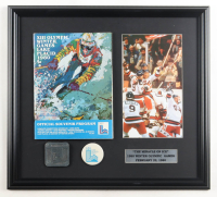 "The Miracle on Ice Team USA" Custom Framed Photo Display with Lake Placid Olympic Souvenir Program & Lapel Pin at PristineAuction.com