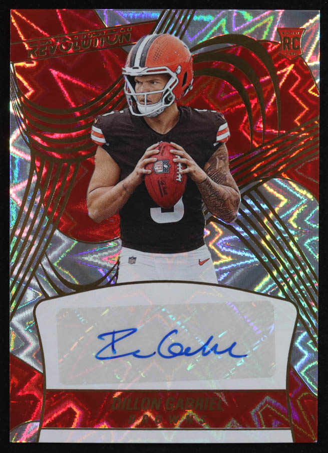 Dillon Gabriel 2025 Panini Revolution Rookie Autographs Impact #6 #139/149 RC at PristineAuction.com Dillon Gabriel 2025 Panini Revolution Rookie Autographs Impact #6 #139/149 RC at PristineAuction.com