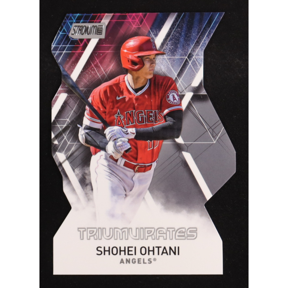Shohei Ohtani 2021 Stadium Club Triumvirates #T13 at PristineAuction.com