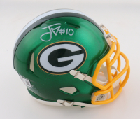 Jordan Love Signed Packers Flash Alternate Speed Mini Helmet (Beckett) at PristineAuction.com