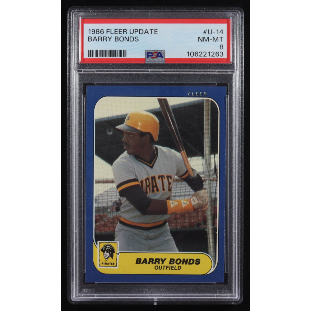 Barry Bonds 1986 Fleer Update #U14 RC (PSA 8) at PristineAuction.com