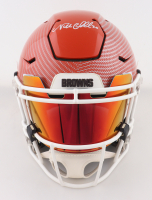 Nick Chubb Signed Custom Full-Size Authentic On-Field SpeedFlex Helmet with Custom Visor (JSA) at PristineAuction.com